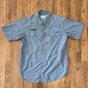 Columbia Gray Casual Button Down Shirt